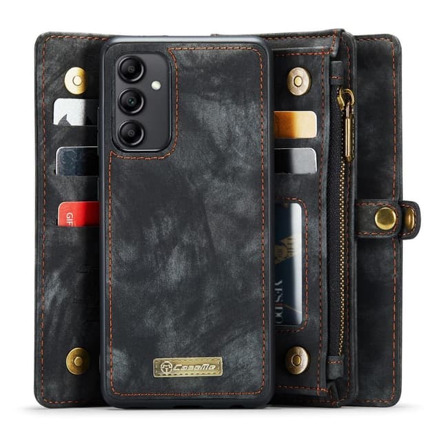 För Samsung Galaxy A34 5G Caseme Retro plånboksfodral - Svart