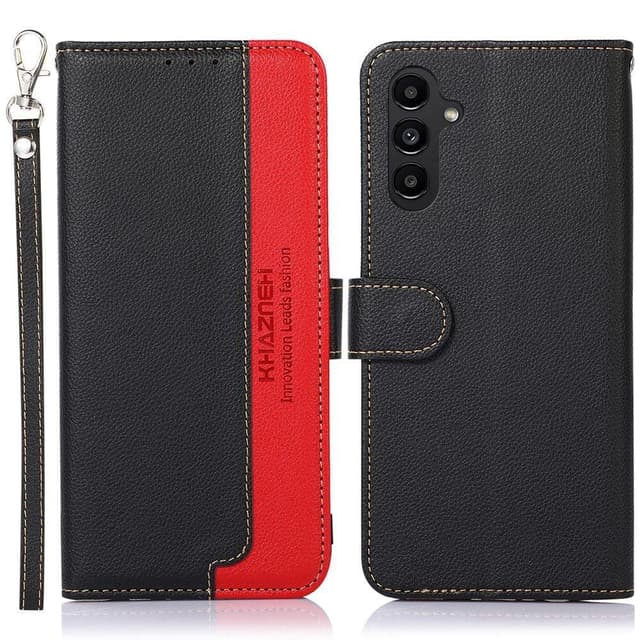 KHAZNEH Samsung Galaxy A14 Plånboksfodral - Svart/Röd