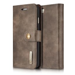 DG.MING iPhone 8/7/6 Split Läder Plånboksfodral - Coffee