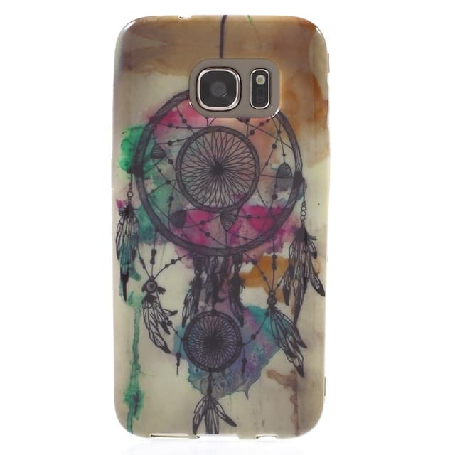 Samsung Galaxy S7 TPU skal - Watercolor Dreamcatcher