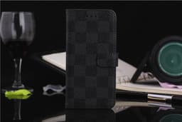 Iphone 8 / 7 Plus Plånboksfodral Rutigt Grå / Svart