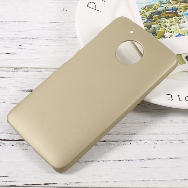 Lenovo Moto G5 Skal Plastskal Rubberized - Guld
