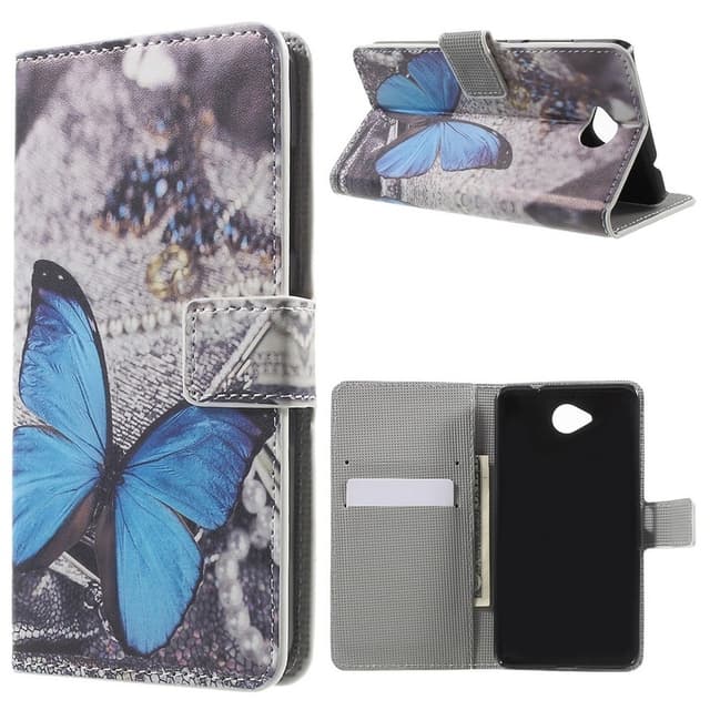 Microsoft Lumia 650 Plånboksfodral - Blue Butterfly