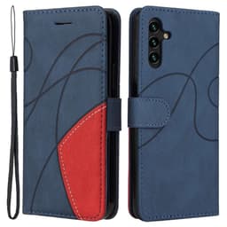 Til Samsung Galaxy A14 5G KT Series-1 Pung Telefontaske - Blå/Rød