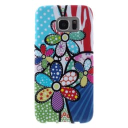 Samsung Galaxy S7 EDGE TPU-deksel - Nydelige fargerike blomster