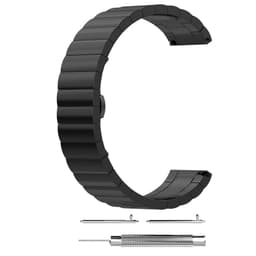 Klokkearmbånd i rustfritt stål Sort 22 mm Huawei Honor Watch, 22mm, Samsung galaxy watch 3 45 mm, Samsung Galaxy Watch 46 mm, Samsung Gear S3 Classic, Samsung Gear S3 Frontier