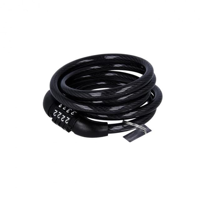 Forever Outdoor Cykellås med kabel og kode KYL-100, Sort