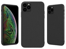 Mobilskal till iPhone 13  Pro med kolfiber look, Svart