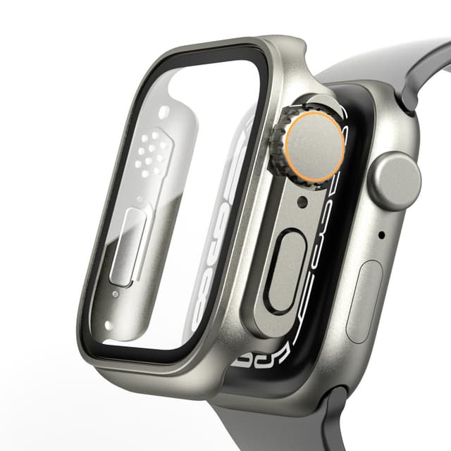 Klockfodral med skärmskydd Apple Watch Ultra 8 / 7 Silver 41 mm
