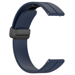 Urremme magnetisk spænde silikone Mørkeblå 20 mm Samsung Galaxy Watch 5/5 Pro/4/4 Classic/3 41 mm, Huawei Watch GT3 42 mm/GT2 42 mm, Huami Amazfit GTR 4 Mini/3/2 Mini, Garmin Forerunner 245/245 Music