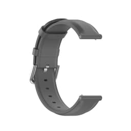 INF Klokkerem i ekte skinn Grå 22 mm Samsung Galaxy Watch 3 45 mm/Gear S3 Classic, Frontier, Huawei Watch Buds/GT Runner/GT2 Pro, Xiaomi Watch S1 Pro, Garmin Forerunner 255/Vivoactive 4