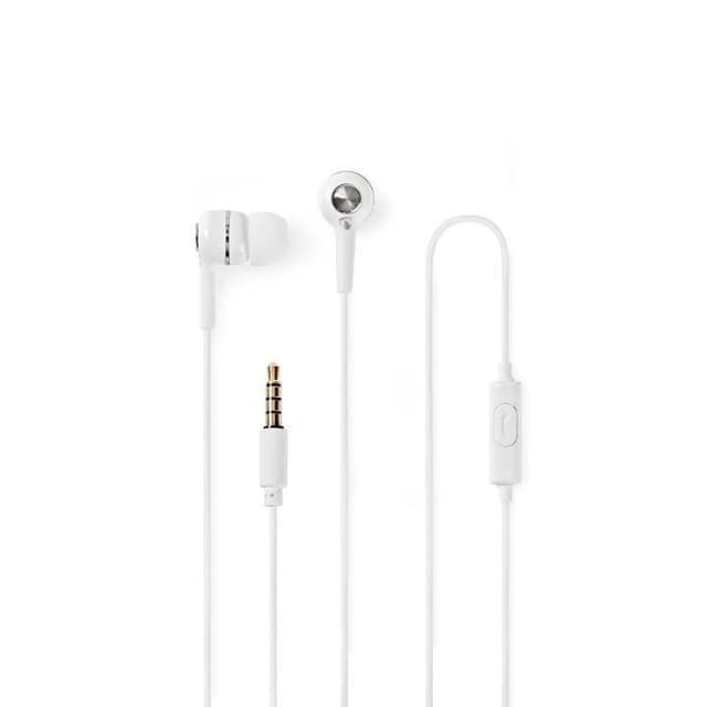 Nedis Trådbundna Hörlurar | 3.5 mm | Kabellängd: 1.20 m | Inbygd mikrofon | Volymkontroll | Vit
