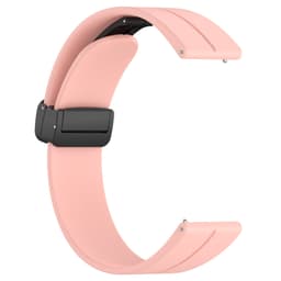 Klockband magnetiskt spänne silikon Rosa 22 mm Samsung Galaxy Watch 3 45 mm/Gear S3 Classic, Frontier, Huawei Watch Buds/GT Runner/GT2 Pro, Xiaomi Watch S1 Pro, Garmin Forerunner 255/Vivoactive 4