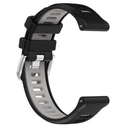 Klockarmband silikon Sort Garmin Forerunner 265S / 255S Music / 255S / Venu 2S / Vivomove 3S / Vivoactive 4S