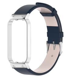 Klockarmband med fodral i äkta läder Mørke blå Redmi Band 2