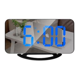 LED spegelväckarklocka Blå