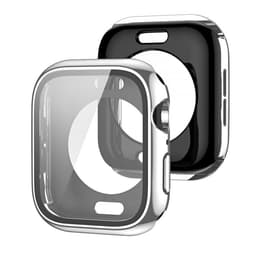 Smart klokkedeksel med skjermbeskytter Sølv Apple Watch 7/8 45 mm