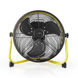 Gulv Ventilator | 300 mm | 3-Hastighed | Vipbar | Gul / Sort