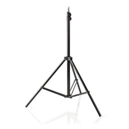 Photo Studio Lys Stand | Maksimal lastekapasitet: 2.5 kg | Maksimal arbeidshøyde: 200 cm | 3 Segmenter | Reiseveske inkludert | Stål | Sort