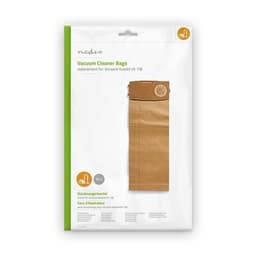 Nedis Støvsugerpose | 10 stk. | Papir | Mest solgt for: Vorwerk Kobold VK 118 | Brun