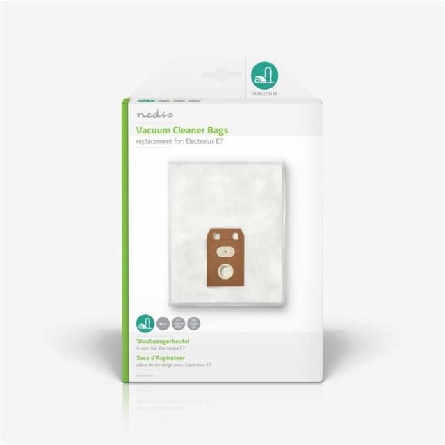 Nedis Støvsugepose- | 4 stk. | Syntetisk | Mest solgt for: Electrolux | Hvit