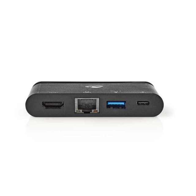Tietokonekeskitin | USB Type-C | USB-C / USB 3.0 / HDMI / Gigabitin Ethernet | P