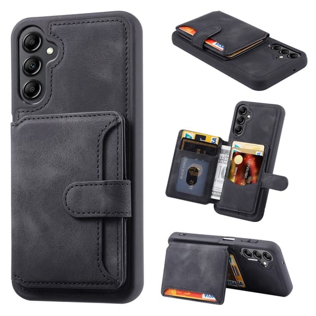 SKALO Samsung A54 5G PU-læder Cover med Pung - Sort