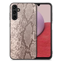SKALO Samsung A14 4G/5G Snakeskin PU-nahka hybridi Suojakuori - Harmaa