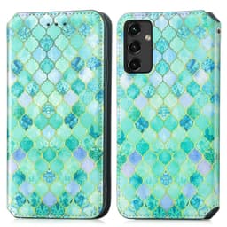 SKALO Samsung A14 4G/5G CASENEO Premium Cut Flip Cover Motiv - #3