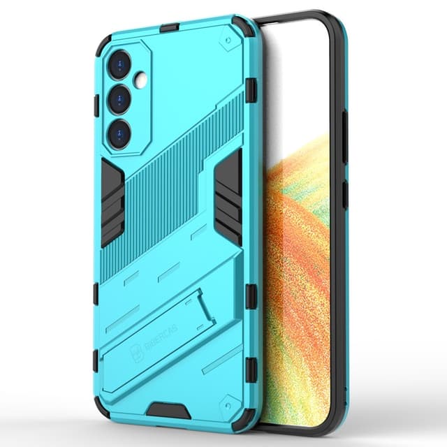 SKALO Samsung A34 5G Hybrid BIBERCAS Cover - Turkis