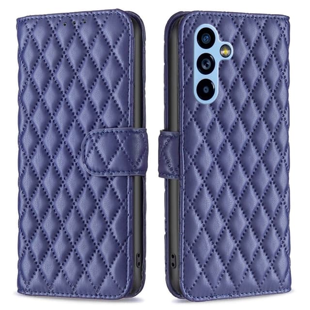 SKALO Samsung A54 5G BINFEN COLOR Quiltat Plånbok - Blå
