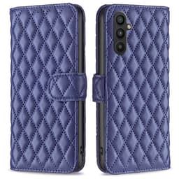 SKALO Samsung A34 5G BINFEN COLOR Quiltet Pung - Blå