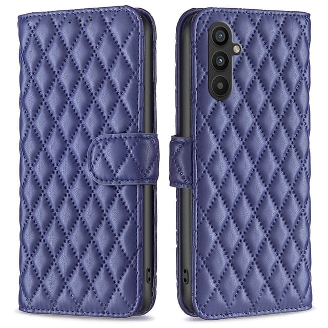 SKALO Samsung A34 5G BINFEN COLOR Quiltet Pung - Blå