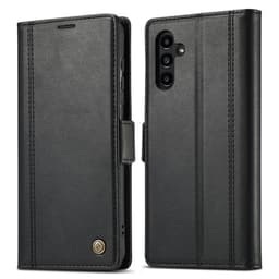 SKALO Samsung A14 4G/5G LC.IMEEKE Lompakkokotelo PU-nahkaa - Musta