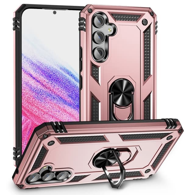 SKALO Samsung A54 5G Armor Hybridi metallirengas kuori - Ruusukulta