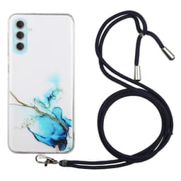 SKALO Samsung A14 4G/5G Mobilhalsband Skal - Blå