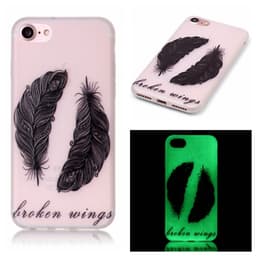 iPhone 7 4,7"" Skal Glow in the dark - Tribal Feathers