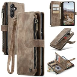 CaseMe Samsung A34 5G CaseMe Big Wallet Plånboksfodral - Brun