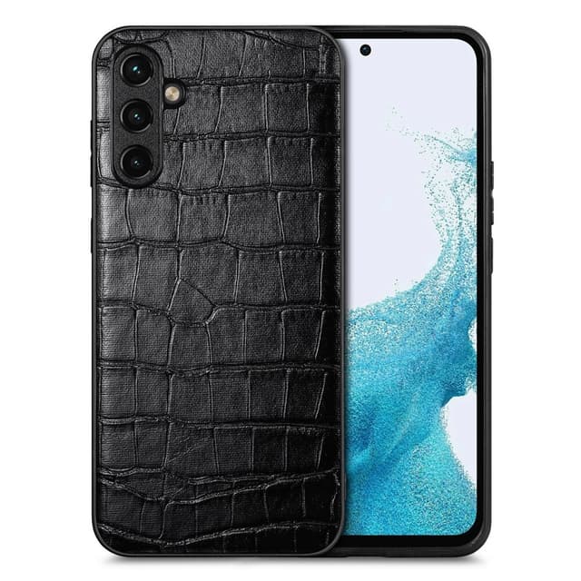 SKALO Samsung A54 5G Crocodile PU Leather Hybrid Cover - Sort