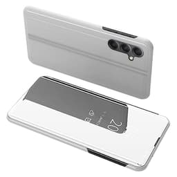 SKALO Samsung A34 5G Clear View Mirror Lompakko - Hopea