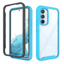 SKALO Samsung A54 5G Shockproof Clear Hybrid Skal - Blå