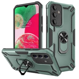 SKALO Samsung A34 5G Armor Hybrid Metallring skal - Grön