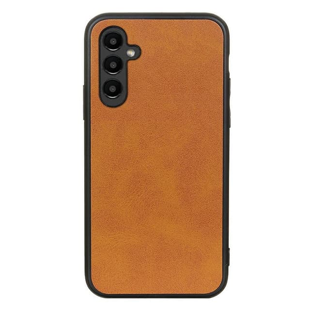 SKALO Samsung A14 4G/5G PU-læder Hybrid Cover - Lys brun