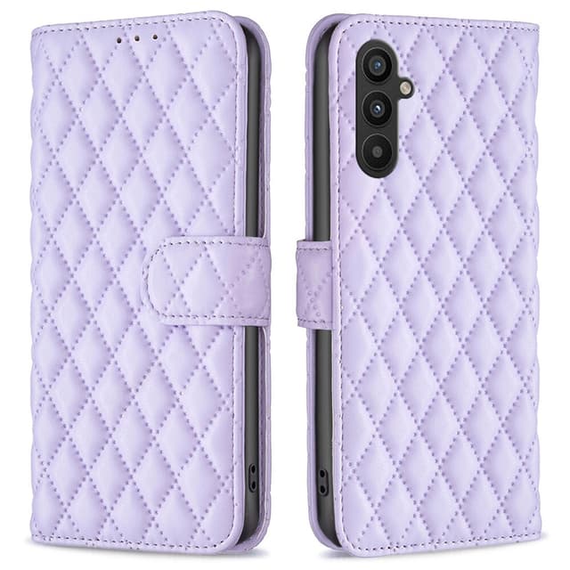 SKALO Samsung A34 5G BINFEN COLOR Tikattu Lompakko - Violetti