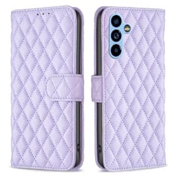 SKALO Samsung A54 5G BINFEN COLOR Tikattu Lompakko - Violetti