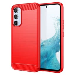 SKALO Samsung A54 5G Armor Carbon Stødsikker TPU-cover - Rød