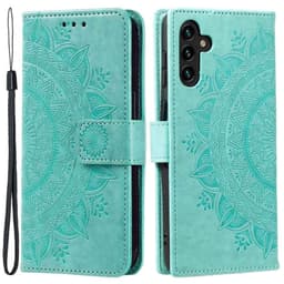 SKALO Samsung A54 5G Mandala Plånboksfodral - Turkos