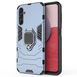 SKALO Samsung A14 4G/5G Armor Hybrid Metallring skal - Blå