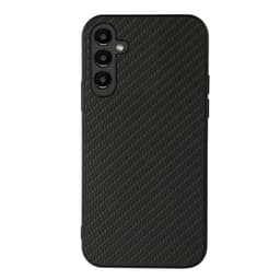 SKALO Samsung A14 4G/5G Carbon Fiber TPU-suojakuori - Musta