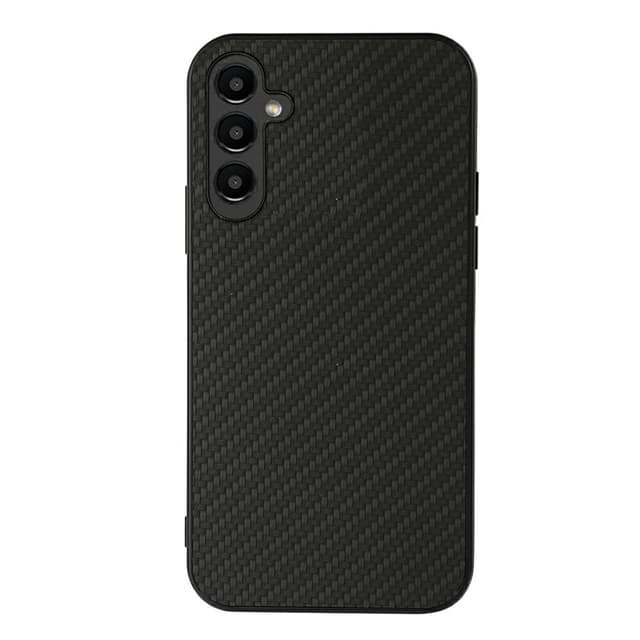 SKALO Samsung A14 4G/5G Carbon Fiber TPU-suojakuori - Musta